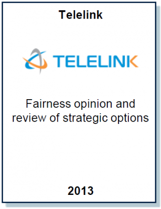 Entrea Capital conducted a fairness opinion for Telelink
